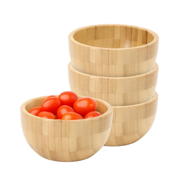 Elama 4.75 Inch Bamboo Wood Serving Bowl