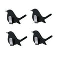 thumbnail image 4 of MLINS Adhesive Wall Hooks for Home Use Reusable Stainless Steel Birds Hangers 4 Pieces Dark Grey, 4 of 8