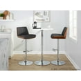 thumbnail image 2 of Corazza Adjustable Bar Stool, Chrome Bar Stools, Bar Chairs, Swivel Bar Stools, Bar Stools Set of 2, 2 of 6