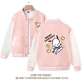 thumbnail image 3 of Sanrios Kawaii Anime Pochacco lindo dibujos animados primavera y otoño nuevo uniforme de béisbol niños Tops Casual abrigo chaqueta regalo de cumpleaños, 3 of 4
