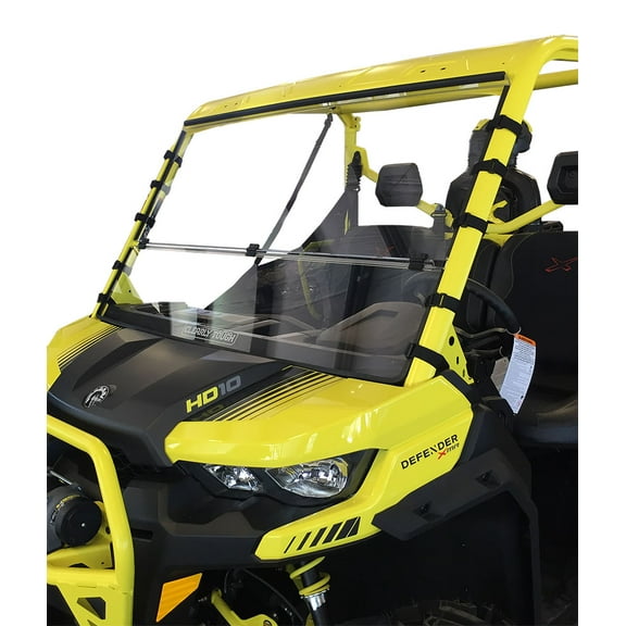 Clearly Tough Can-Am Defender Full Folding Windshield - Scratch Resistant - Premium Polycarbonate with Hard Coat - Made in America.