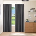 thumbnail image 1 of Cortinas opacas con aislamiento térmico Pony Dance, paneles para oscurecer la habitación, cortinas para sala de estar, con bolsillo para barra, cortinas para dormitorio, 55 x 80 pulgadas, gris, 2 pane, 1 of 1