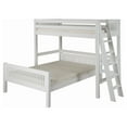 thumbnail image 3 of Camaflexi Twin over Full Loft Bed - L Shape - Mission Headboard - Lateral Ladder - White Finish, 3 of 3