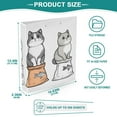 thumbnail image 3 of FORMRS 3 Ring Binder with Pockets 1.5" D-Rings Clip Board 200 Sheets Capacity, Gray Cute Chubby Cat, 3 of 8