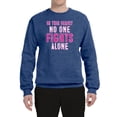thumbnail image 2 of In This Family No One Awareness Unisex Crewneck Graphic Sweatshirt, Vintage Heather Blue, 2XL, 2 of 3
