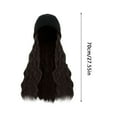 thumbnail image 2 of Women's Fashionable Hooded Wig Knit Hat with Long Curly Hair for Everyday Wear Versatile Colors Stylish Accessory for All Occasions, 2 of 6