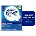 thumbnail image 2 of (2 pack) Alka-Seltzer Pain Relief, Aspirin Effervescent Tablets for Fast Pain Relief, Package May Vary 24 Ct, 2 of 9