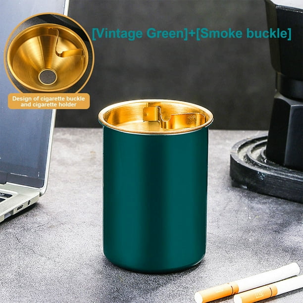 cigarette case with ashtray Smokeless Classic Metal Ashtray with a Lid cover for Cigarettes - Gold Black Red Silver Windproof Outdoor Ashtrays Can Patio Outdoor Indoor Decorative Fancy Ash Tray Indoor/Outdoor Ashtray cigarette case with ashtray Smokeless Classic Metal Ashtray with a Lid cover for Cigarettes - Gold Black Red Silver Windproof Outdoor Ashtrays Can Patio Outdoor Indoor Decorative Fancy Ash Tray Indoor/Outdoor Ashtray