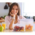 thumbnail image 2 of Bolsas reutilizables para almacenamiento de alimentos, paquete de 6 bolsas de silicona reutilizables para congelador, a prueba de fugas, sin BPA, para marinar carnes, cereales, sándwiches y, 2 of 7