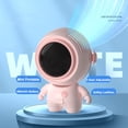 thumbnail image 4 of Kearding Astronaut Plastic Neck Hanging Fan Portable Brushless Quiet Cute Running 900mAh Motor for Camping Cooling Fans Type2, 4 of 6