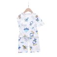 thumbnail image 1 of CAROOTU T-shirt à Manches Courtes Imprimé Dessin Animé pour Enfants Col Rond avec Shorts pour l'Été Plage, 1 of 7
