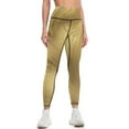 thumbnail image 3 of Gold Gradient High Waisted Leggings for Women Regular & Plus - No See Through Tummy Control Cycling Workout Yoga Pants without Pockets S, 3 of 6