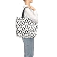 thumbnail image 3 of Defioc Lovely Penguin Pattern Tote Bag for Women,Large Capacity Tote Bag with Zipper Casual Shoulder Handbags Shopping Bag, 3 of 8