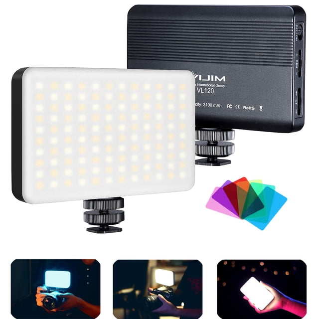 Luz LED de vídeo VIJIM VL120 recargable 120 para fotografía