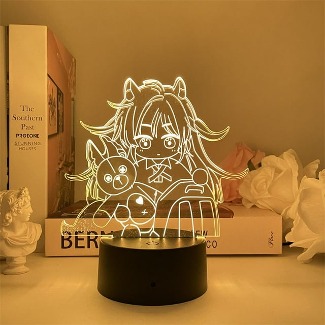 La luz nocturna LED 3D oculta los amores sin que cambie de color