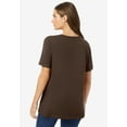 thumbnail image 2 of Woman Within Plus Size Perfect Short-Sleeve Crewneck Tee, 2 of 6