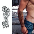 thumbnail image 3 of Tatuajes Coloridos Pegatinas Cuerpo Tatuaje 4 Piezas Letras Brazo, 3 of 9