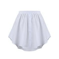 thumbnail image 3 of PULLIMORE Women Shirt Extender Adjustable Layering Fake Top Lower Sweep Shirt Half Length Skirt, 3 of 7