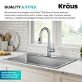 thumbnail image 5 of KRAUS Coda 2-Function Single Handle Pull-Down Kitchen Faucet in Chrome, 5 of 16
