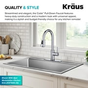 KRAUS Coda 2-Function Single Handle Pull-Down Kitchen Faucet in Chrome