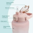 thumbnail image 2 of ODOMY Botella de Agua Motivacional de Plástico Extra Grande de 2 Litros con Asa y Jarra de Agua con Pajita Extraíble para Garantizar Que Beba Suficiente Agua Todos los Días, 2 of 9