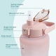 thumbnail image 2 of ODOMY Botella de Agua Motivacional de Plástico Extra Grande de 2 Litros con Asa y Jarra de Agua con Pajita Extraíble para Garantizar Que Beba Suficiente Agua Todos los Días, 2 of 9
