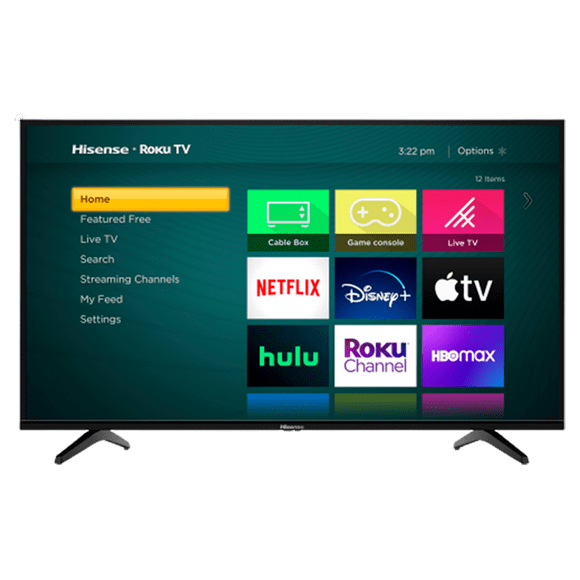 pantalla smart tv 58 pulgadas hisense ultra hd 4k led hdr10 hdmi usb roku tv 58r6e3 negro hisense 58r6e3