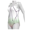 thumbnail image 1 of Anime Demon Slayer Kochou Shinobu Bikini traje de baño Kimono integrado Anime verano traje de bañoXS Gao Jinjia LED, 1 of 2