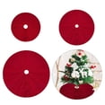 thumbnail image 2 of BQBQERT Stylish Handwoven Christmas Tree Base Cover Knitted Round Tree Skirt for Home, 2 of 18