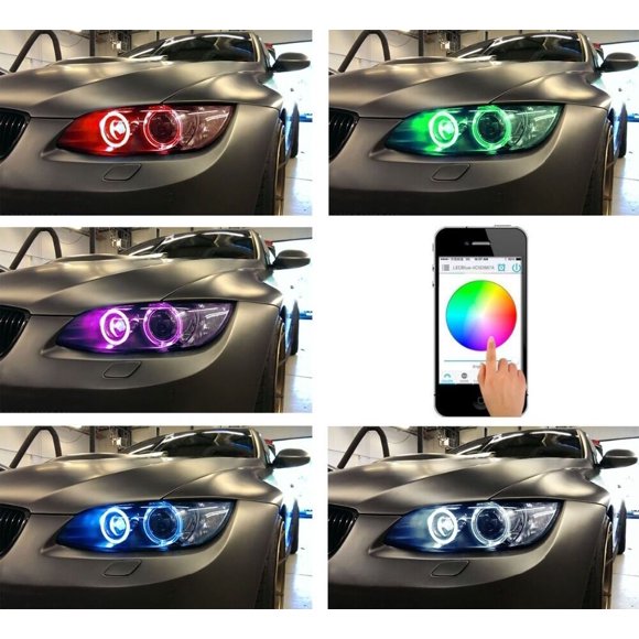 WIFI Control LED Marker Angel Eye Halo RGB Color Change for BMW E92 E93 H8-