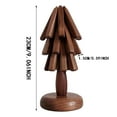 thumbnail image 3 of DFC Wooden Trivets For Hot Dishes Tree Shape Trivet Set For Teapot Hot Pots (Black Walnut), 3 of 6