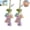 Mixed, variant on Car Decorations Car Hanging Ornaments, Crochet Flowers Bag Charms Decor Cars Rear View Mirror Accessories Hand Knitted Crochet Flower Decor, for Room Backpack Keychain Decoration Pendant