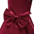 thumbnail image 6 of CAICJ98 Girls Elegant Princess Dress Sleeveless A-Line Dresses for Toddler Girls Casual Wedding Party Dresses Wine,4-5 Years, 6 of 6