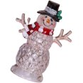 thumbnail image 1 of LED Light Up Snowman Mini Lighted Christmas Acrylic Snowman Figurines Color Changing Snowman Lamp Desktop Ornament for Home Xmas Party Decoration (Random Style), 1 of 5