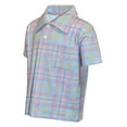 thumbnail image 2 of Unique Baby Boys Plaid Easter Collared Pullover Polo Shirt (2t, Plaid), 2 of 5