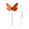 thumbnail image 2 of OCCOA Artificial Butterfly Garden Stakes Realistic Plastic Butterflies, Waterproof Outdoor Yard Decor for Flower Pots Planters, Patio Lawn Garden Decoration, Orange, 2 of 6