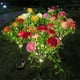 thumbnail image 3 of Cateissary Luces de flores con energía solar, luces decorativas para césped al aire libre, luz solar para césped de rosas, jardín y patio Iluminación y accesorios Púrpura, 3 of 6