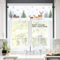thumbnail image 2 of AshasdS Polyester Window Valance Curtain with Winter Deer and Snow Scene for Home Kitchen Living Room Bedroom Bathroom Decor 54x18 inch, 2 of 5