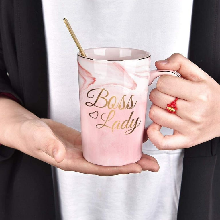  Jumway Boss Lady Mugs - Best Gifts for Mom and Female Boss  Friend - Boss Gifts Birthday Gifts for Women Boss Mom 14oz Marble Ceramic  Coffee Mug : Home & Kitchen