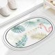 thumbnail image 1 of Alfombra de baño Retro semicircular, antideslizante, absorbente, de felpa suave, para dormitorio, cocina, entrada Fivean unisex, 1 of 2