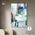 thumbnail image 4 of Teal and Blue Acrylic Print Pastel Decor by Art Remedy, Ready to Hang, 36 x 54, 4 of 6