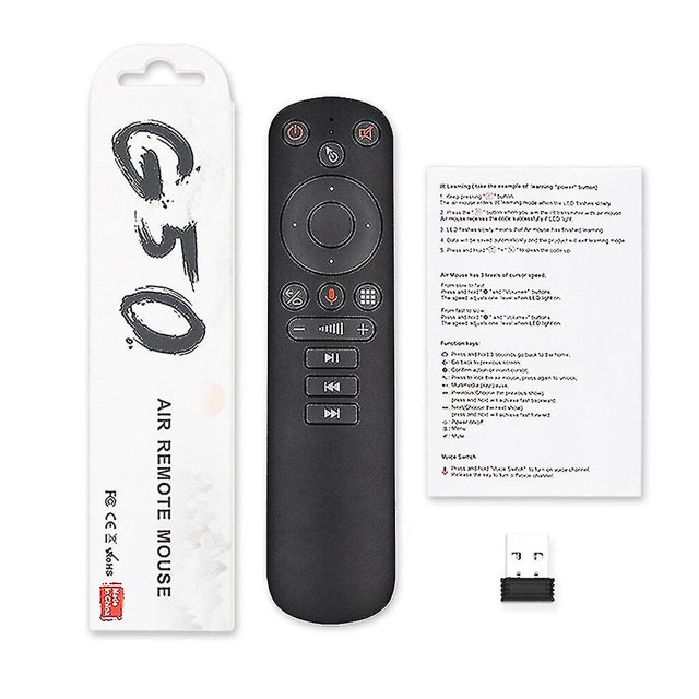 G50s Ir Learning Air Mouse recargable para control remoto por voz inteligente (hy)