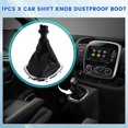 thumbnail image 4 of Car Shift Knob Dustproof Boot Gear Lever PU Leather Protective Cover for Renault Trafic III for Opel Vivaro for Fiat, 4 of 5