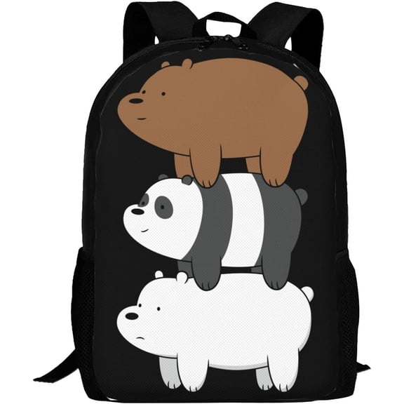 Cartoon Backpacks We Bare Anime Bears Adjustable Funny Laptop Backpack Double Shoulder Bag for Women Men Climbing Shopping Work