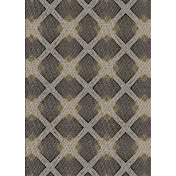 Ahgly Company Machine Washable Indoor Rectangle Transitional Mocha Brown Area Rugs, 2' x 4'