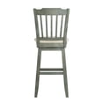thumbnail image 5 of Weston Home Sheena Slat Back Bar Height Wood Swivel Stool, Antique Sage, 5 of 5
