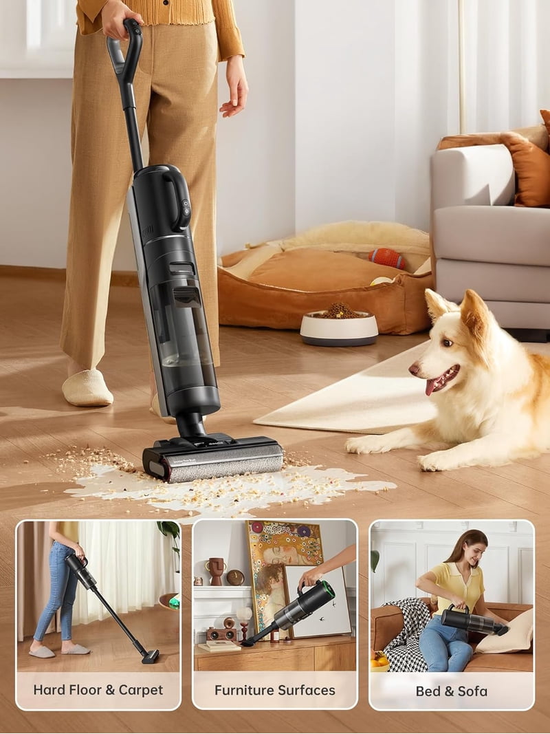 dreame H12 Dual Smart Wet Dry Vacuum Cleaner, Floor Cleaner Mop
