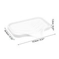 thumbnail image 2 of Soap Dish Soap Cleaning Storage Keep Soap Dry for Home Bathroom Kitchen Silicone White 13.5x10.5cm, 2 of 6