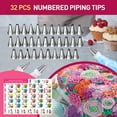 OCOOKO 68 Pcs Cake Decorating Kit Numbered Icing, Korean Piping Tips