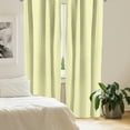thumbnail image 3 of Ambesonne Floral 4-Panel Curtains, Minimalistic Daisy Flower, 56"x63", Pale Yellow Orange White, 3 of 4